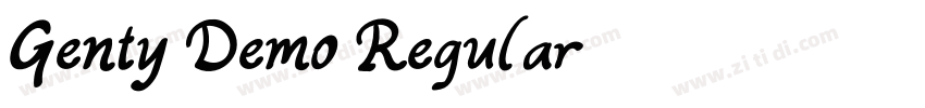 Genty Demo Regular字体转换